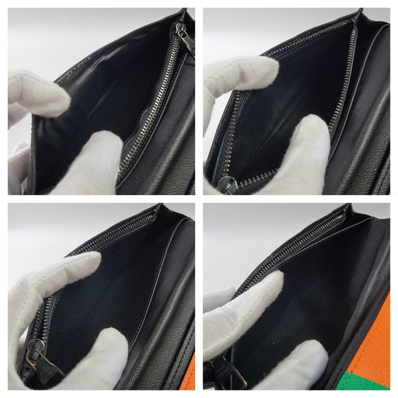 LOUIS VUITTON LV Logo Rubber Patch Brazza Long Wallet - Picture 9 of 13